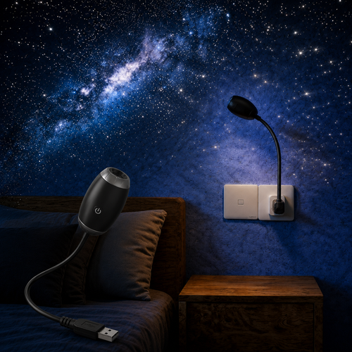 Night sky projector portable , Adjustable Brightness Control Eye‑Caring LED Night Light