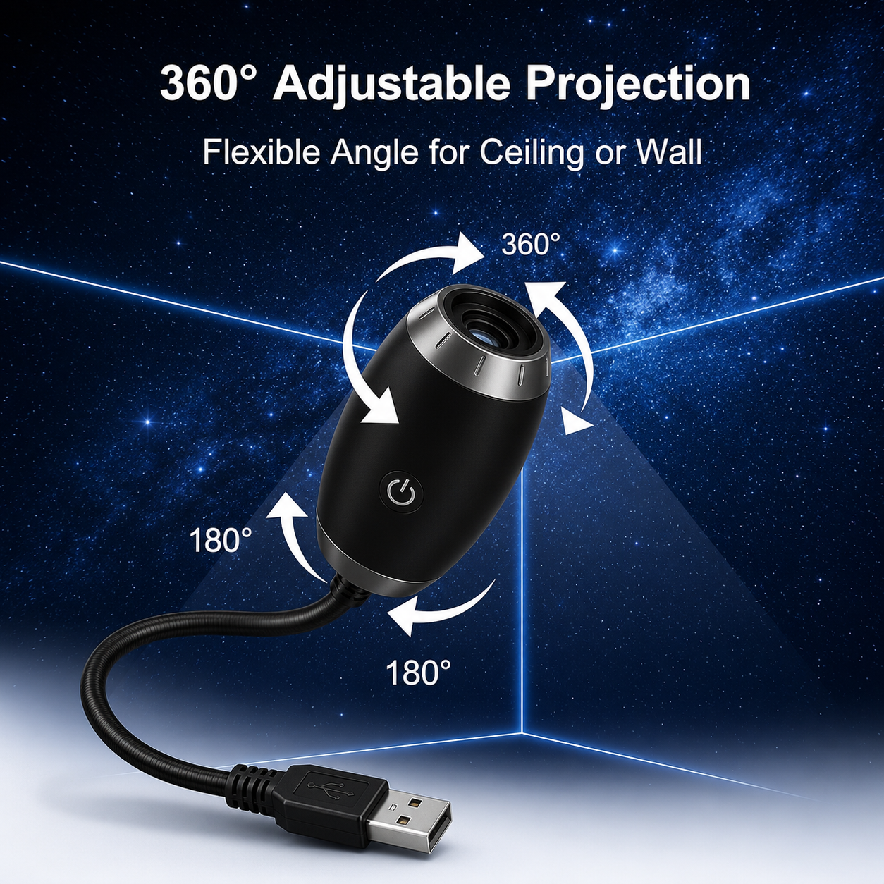 Night sky projector portable , Adjustable Brightness Control Eye‑Caring LED Night Light