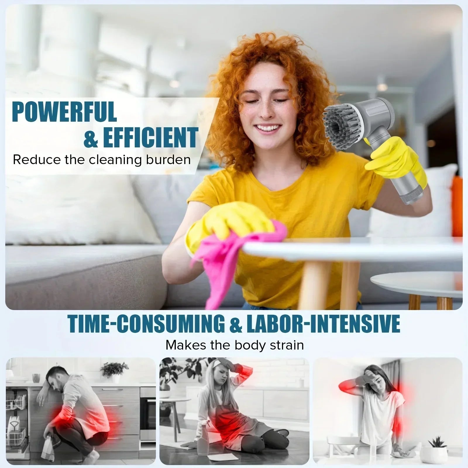 TurboScrub™ Portable Electric Cleaning Brush