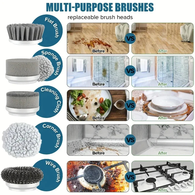 TurboScrub™ Portable Electric Cleaning Brush