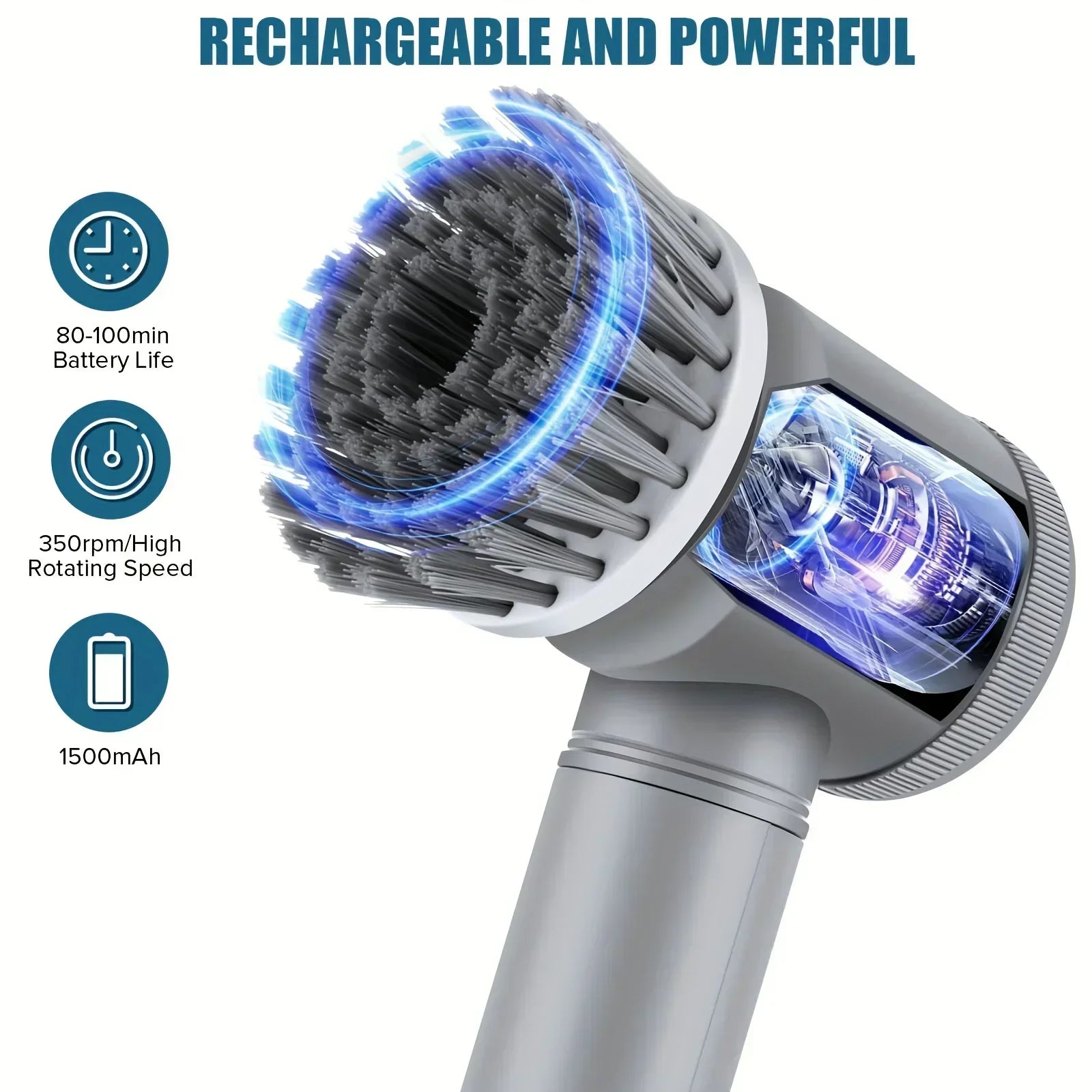 TurboScrub™ Portable Electric Cleaning Brush